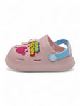 Cartoon Applique Anti-Slip Clogs - Pink