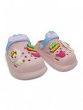Cartoon Applique Anti-Slip Clogs - Pink