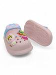 Cartoon Applique Anti-Slip Clogs - Pink