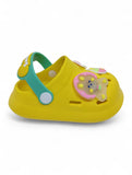 Cartoon Applique Anti-Slip Clogs - Yellow