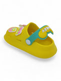 Cartoon Applique Anti-Slip Clogs - Yellow