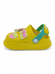 Cartoon Applique Anti-Slip Clogs - Yellow