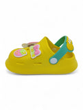 Cartoon Applique Anti-Slip Clogs - Yellow