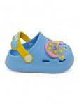 Cartoon Applique Anti-Slip Clogs - Blue