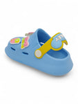 Cartoon Applique Anti-Slip Clogs - Blue