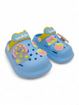 Cartoon Applique Anti-Slip Clogs - Blue