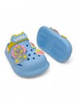 Cartoon Applique Anti-Slip Clogs - Blue