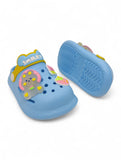 Cartoon Applique Anti-Slip Clogs - Blue