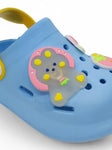 Cartoon Applique Anti-Slip Clogs - Blue