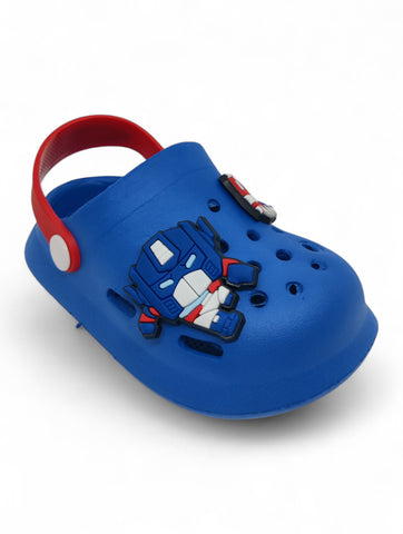 Cartoon Applique Anti-Slip Clogs - Navy Blue