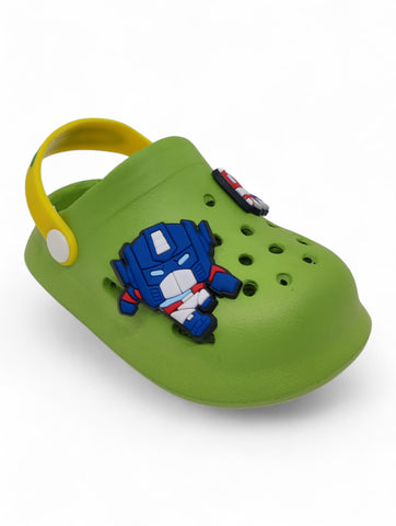 Cartoon Applique Anti-Slip Clogs - Green