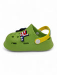 Cartoon Applique Anti-Slip Clogs - Green