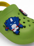 Cartoon Applique Anti-Slip Clogs - Green