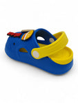 Cartoon Applique Anti-Slip Clogs - Blue