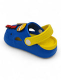 Cartoon Applique Anti-Slip Clogs - Blue