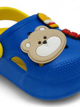 Cartoon Applique Anti-Slip Clogs - Blue