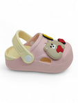 Cartoon Applique Anti-Slip Clogs - Pink