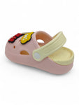 Cartoon Applique Anti-Slip Clogs - Pink