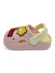 Cartoon Applique Anti-Slip Clogs - Pink