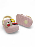 Cartoon Applique Anti-Slip Clogs - Pink