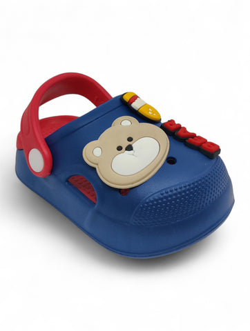 Cartoon Applique Anti-Slip Clogs - Navy Blue