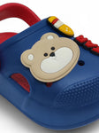 Cartoon Applique Anti-Slip Clogs - Navy Blue