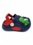 Cartoon Applique Anti-Slip Clogs - Navy Blue