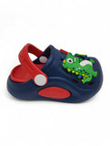 Cartoon Applique Anti-Slip Clogs - Navy Blue