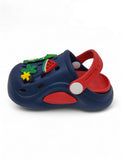 Cartoon Applique Anti-Slip Clogs - Navy Blue