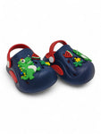 Cartoon Applique Anti-Slip Clogs - Navy Blue