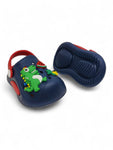 Cartoon Applique Anti-Slip Clogs - Navy Blue