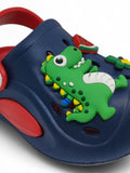 Cartoon Applique Anti-Slip Clogs - Navy Blue