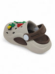 Cartoon Applique Anti-Slip Clogs - Cream