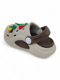 Cartoon Applique Anti-Slip Clogs - Cream