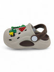 Cartoon Applique Anti-Slip Clogs - Cream