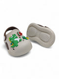 Cartoon Applique Anti-Slip Clogs - Cream