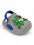 Cartoon Applique Anti-Slip Clogs - Grey