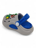Cartoon Applique Anti-Slip Clogs - Grey