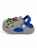 Cartoon Applique Anti-Slip Clogs - Grey
