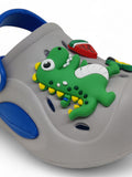 Cartoon Applique Anti-Slip Clogs - Grey