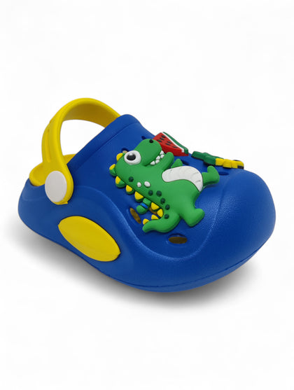 Cartoon Applique Anti-Slip Clogs - Blue