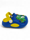 Cartoon Applique Anti-Slip Clogs - Blue
