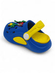 Cartoon Applique Anti-Slip Clogs - Blue