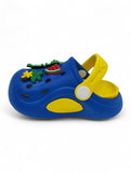 Cartoon Applique Anti-Slip Clogs - Blue