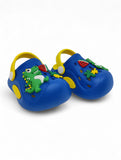 Cartoon Applique Anti-Slip Clogs - Blue