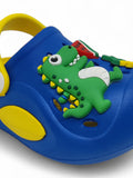 Cartoon Applique Anti-Slip Clogs - Blue