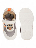 Casual Shoes With Velrco - Brown