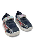 Casual Led Shoes With Velrco - Navy Blue
