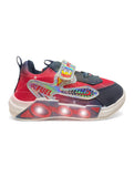 Casual Led Shoes With Velrco - Navy Blue