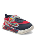 Casual Led Shoes With Velrco - Navy Blue